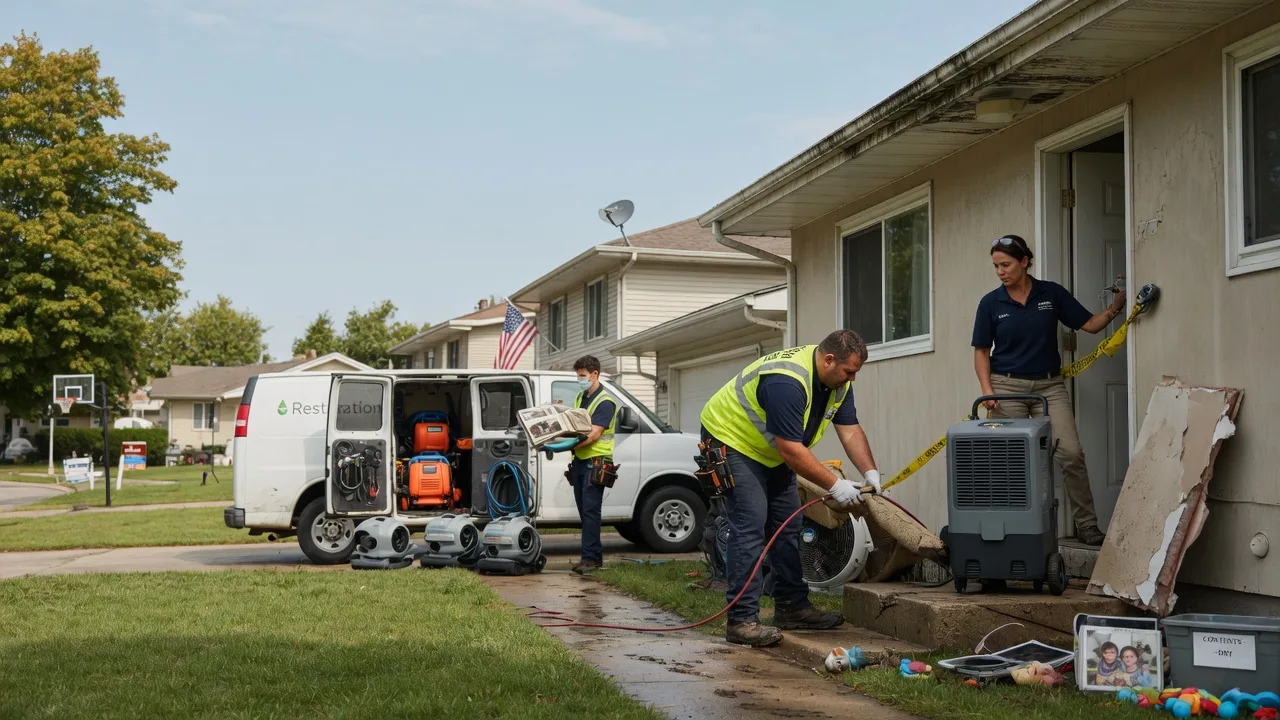 Water Damage Restoration in New Bedford, IL near me